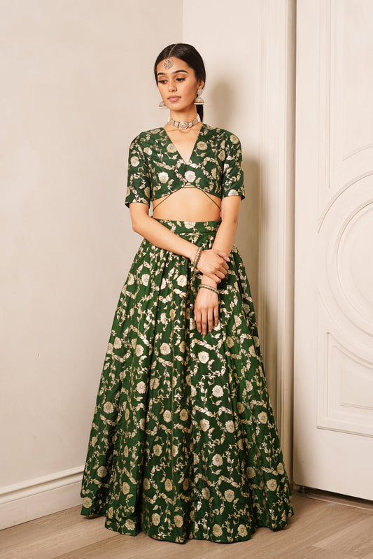 Emerald Dahlia Skirt