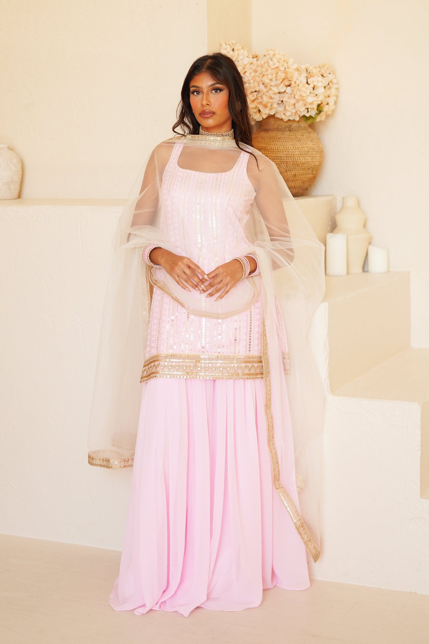 Pink Amethyst Suit and Dupatta