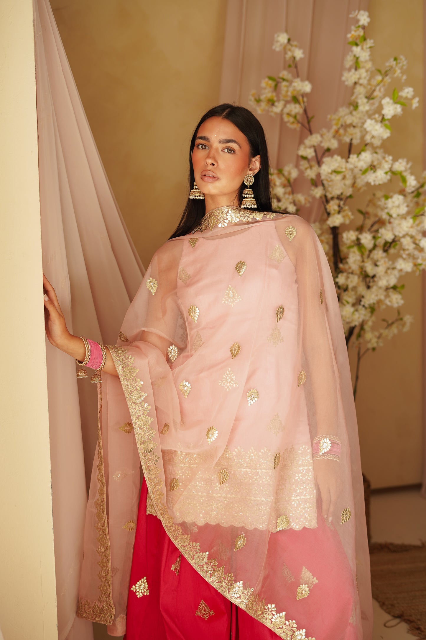 Rose Harmony Mandala Suit and Dupatta