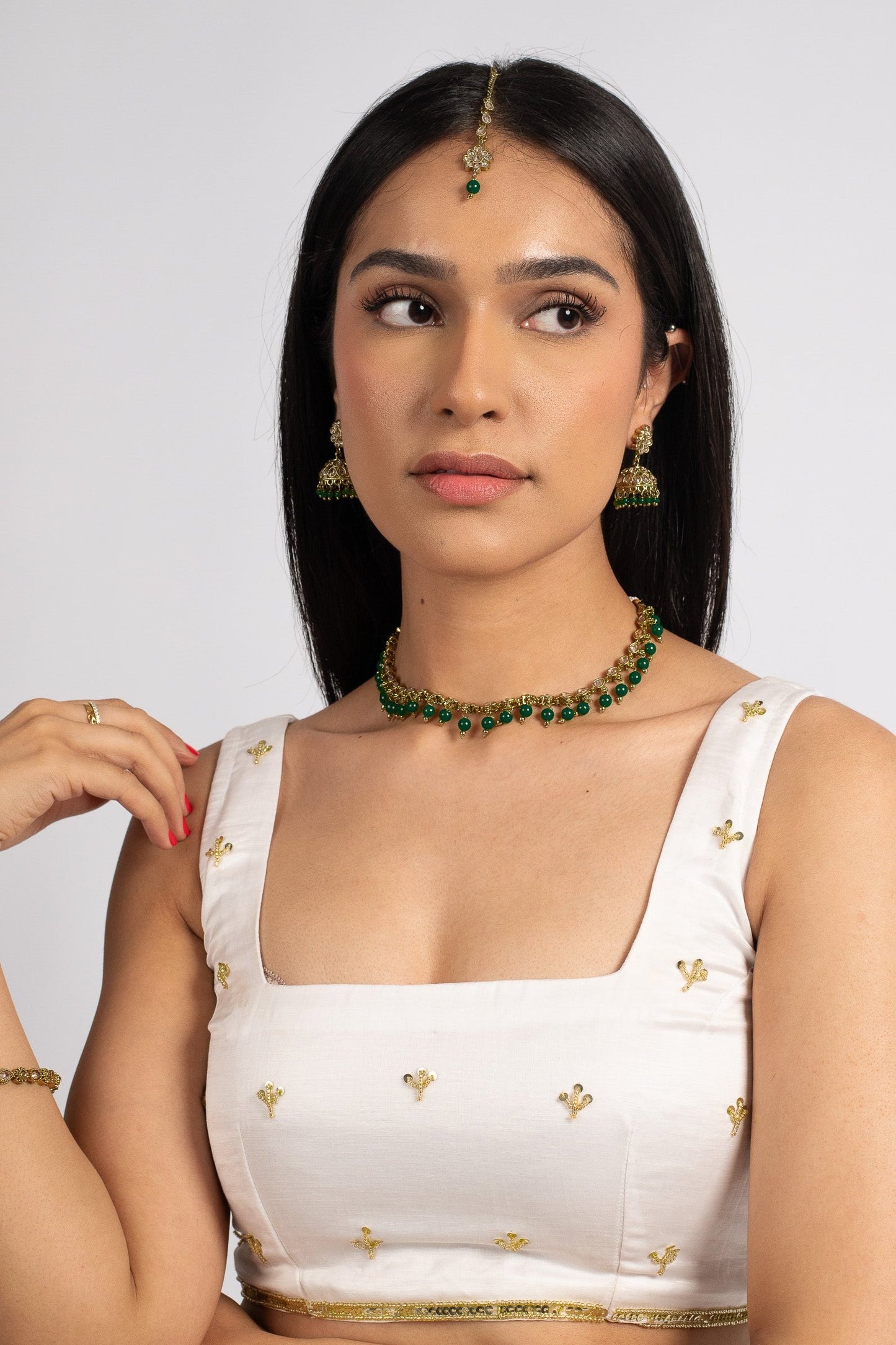 Emerald Dainty Tikka Set