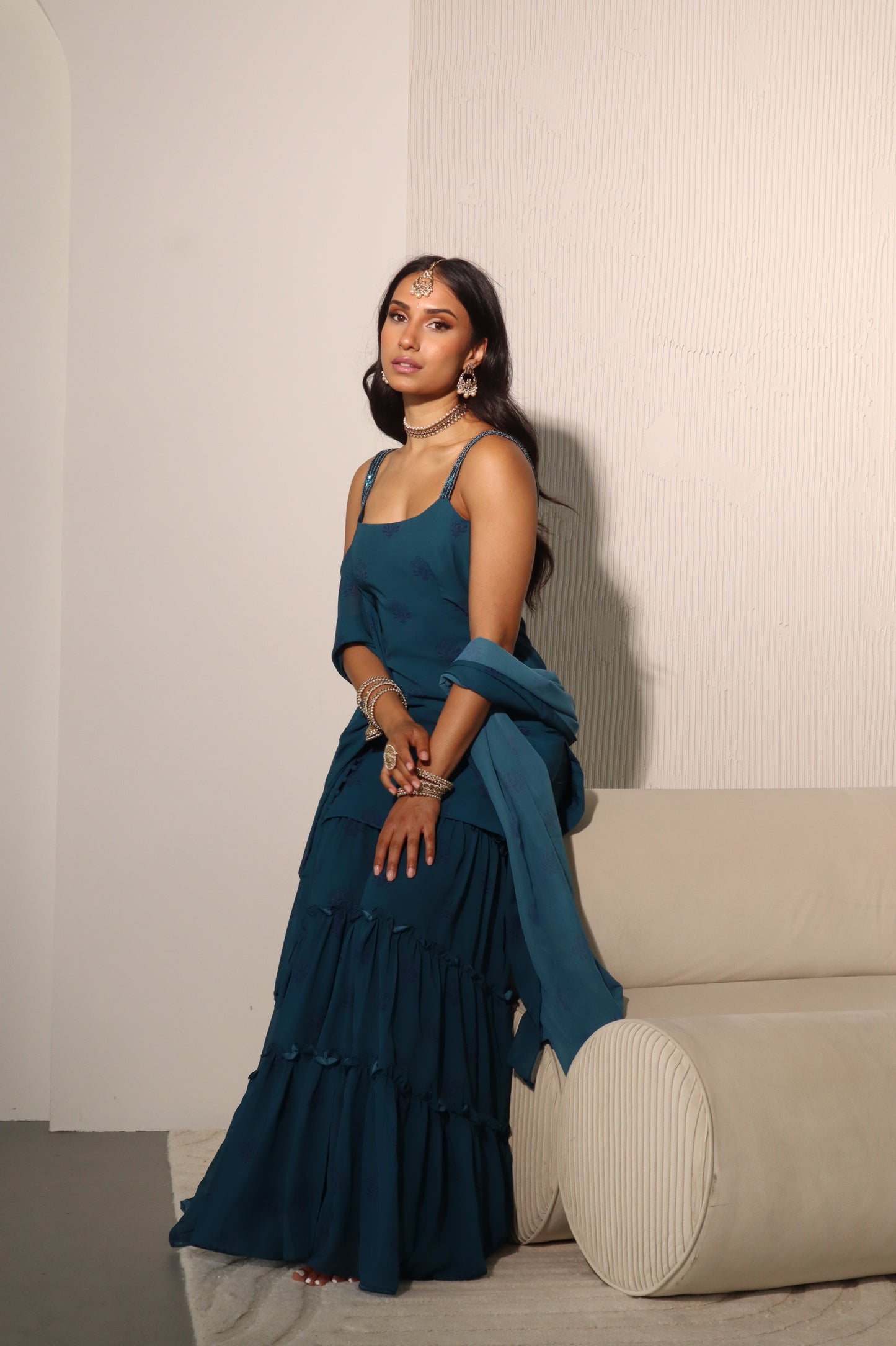 Indigo Saina Suit and Dupatta