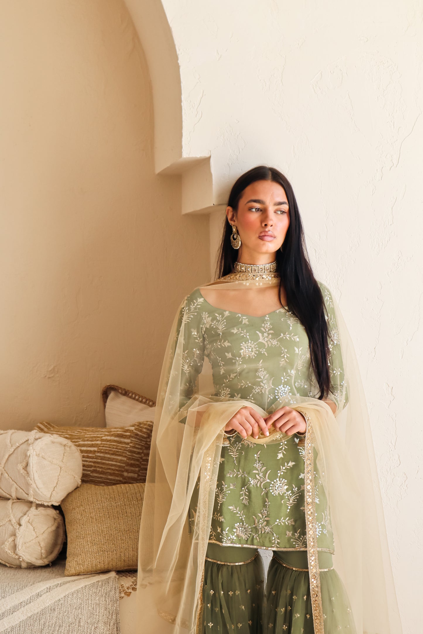 Sage Sitara Suit and Dupatta