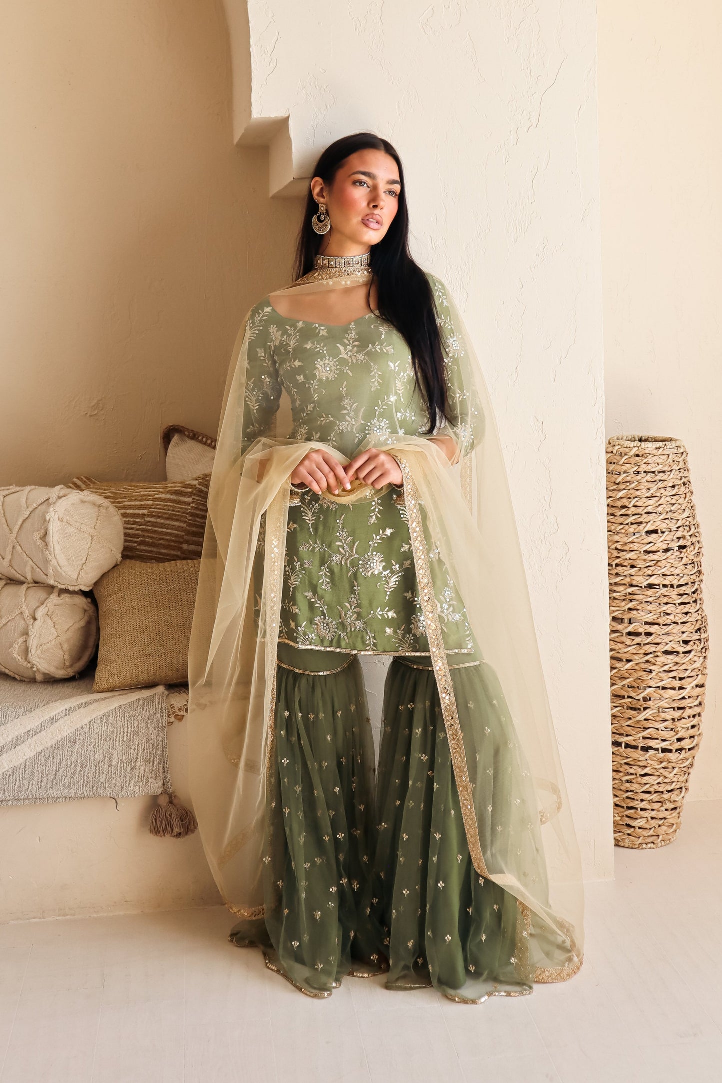 Sage Sitara Suit and Dupatta