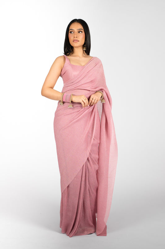 Pink Crush Easy-Drape Saree