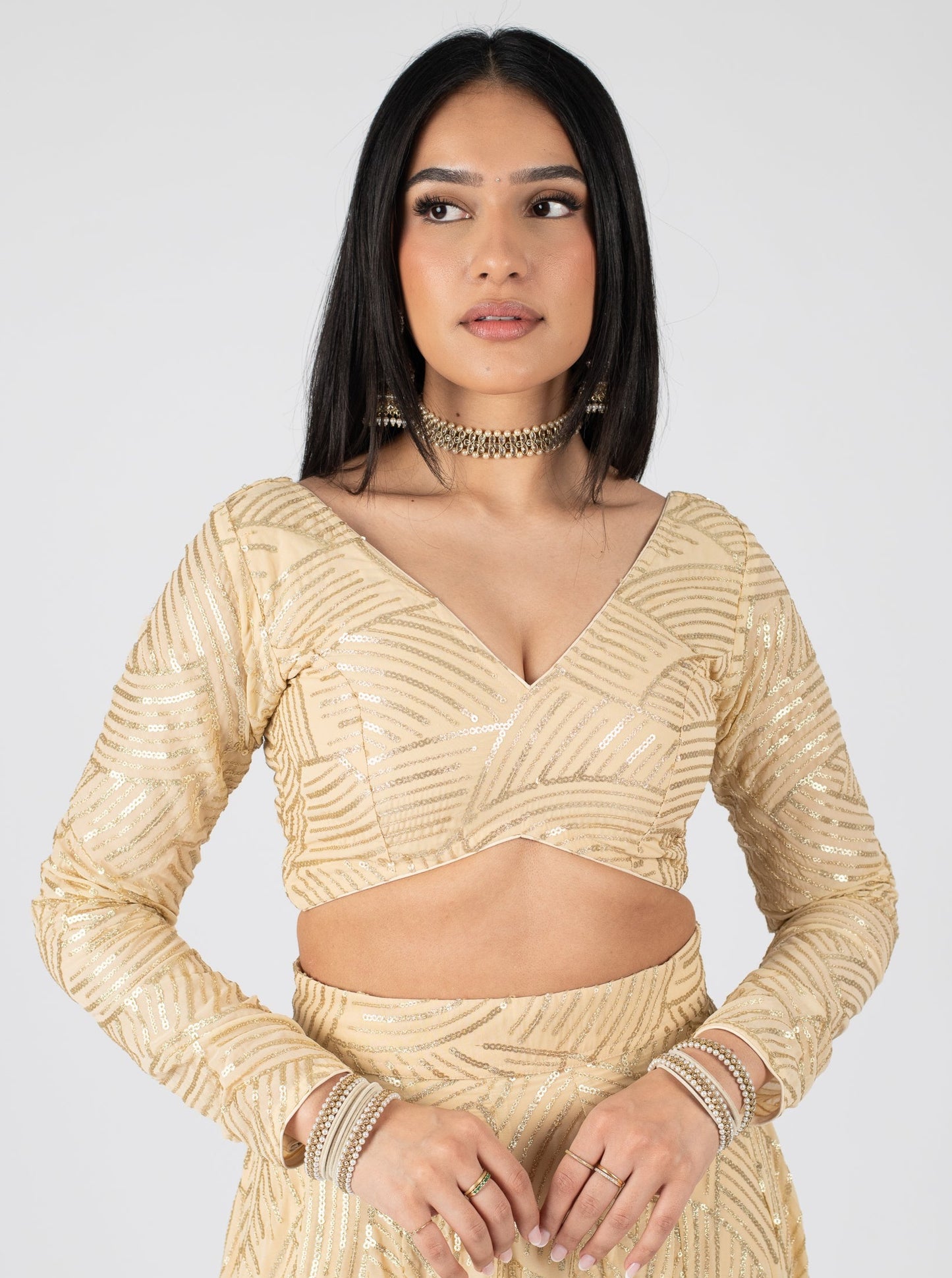 Champagne Divya Blouse