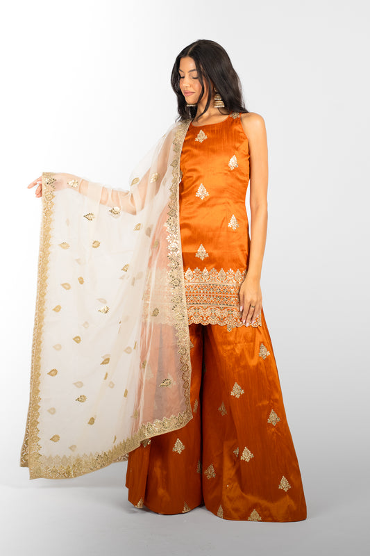 Amber Harmony Mandala Suit and Dupatta