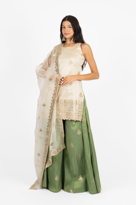 Sage Harmony Mandala Suit and Dupatta