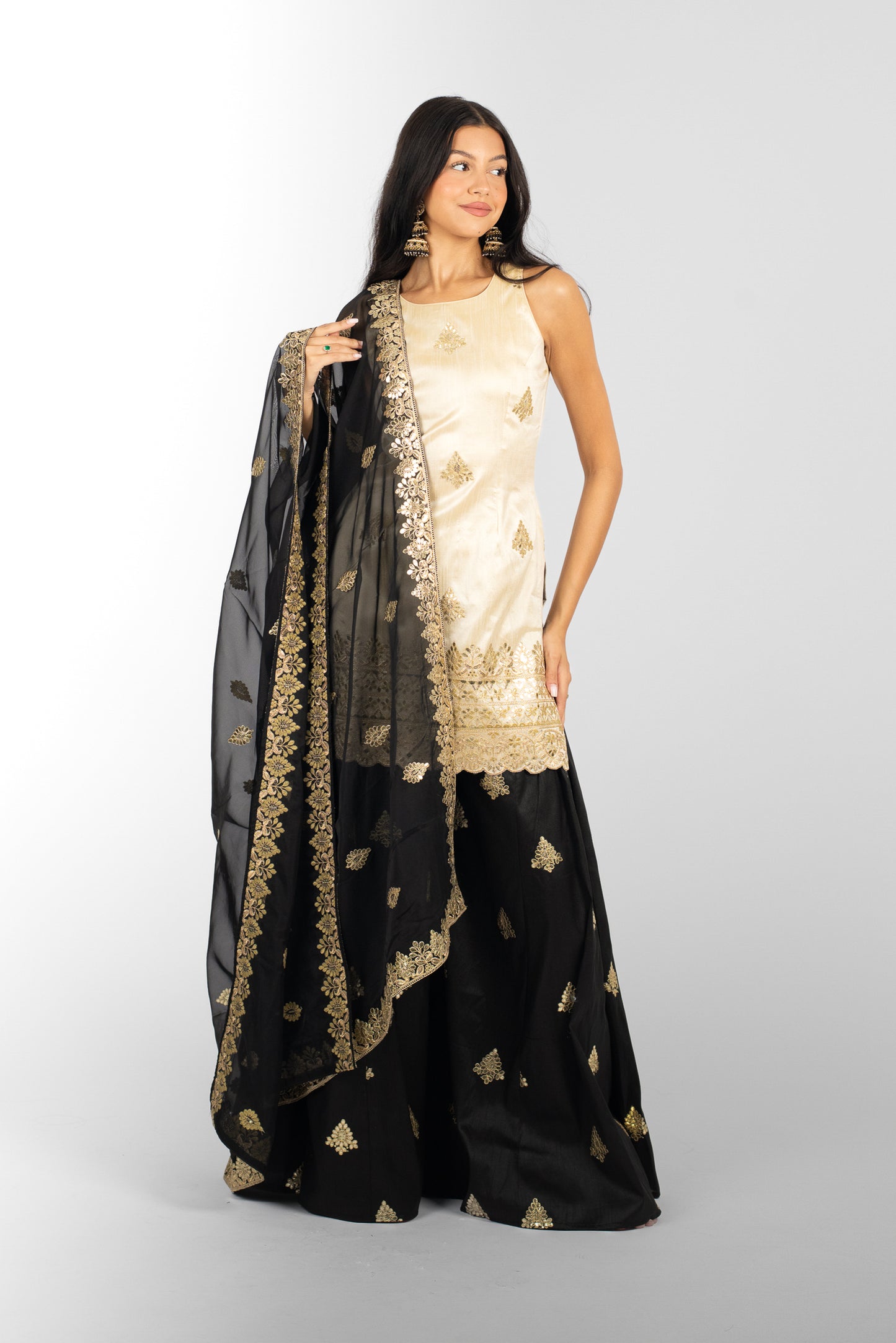 Noir Harmony Mandala Suit and Dupatta