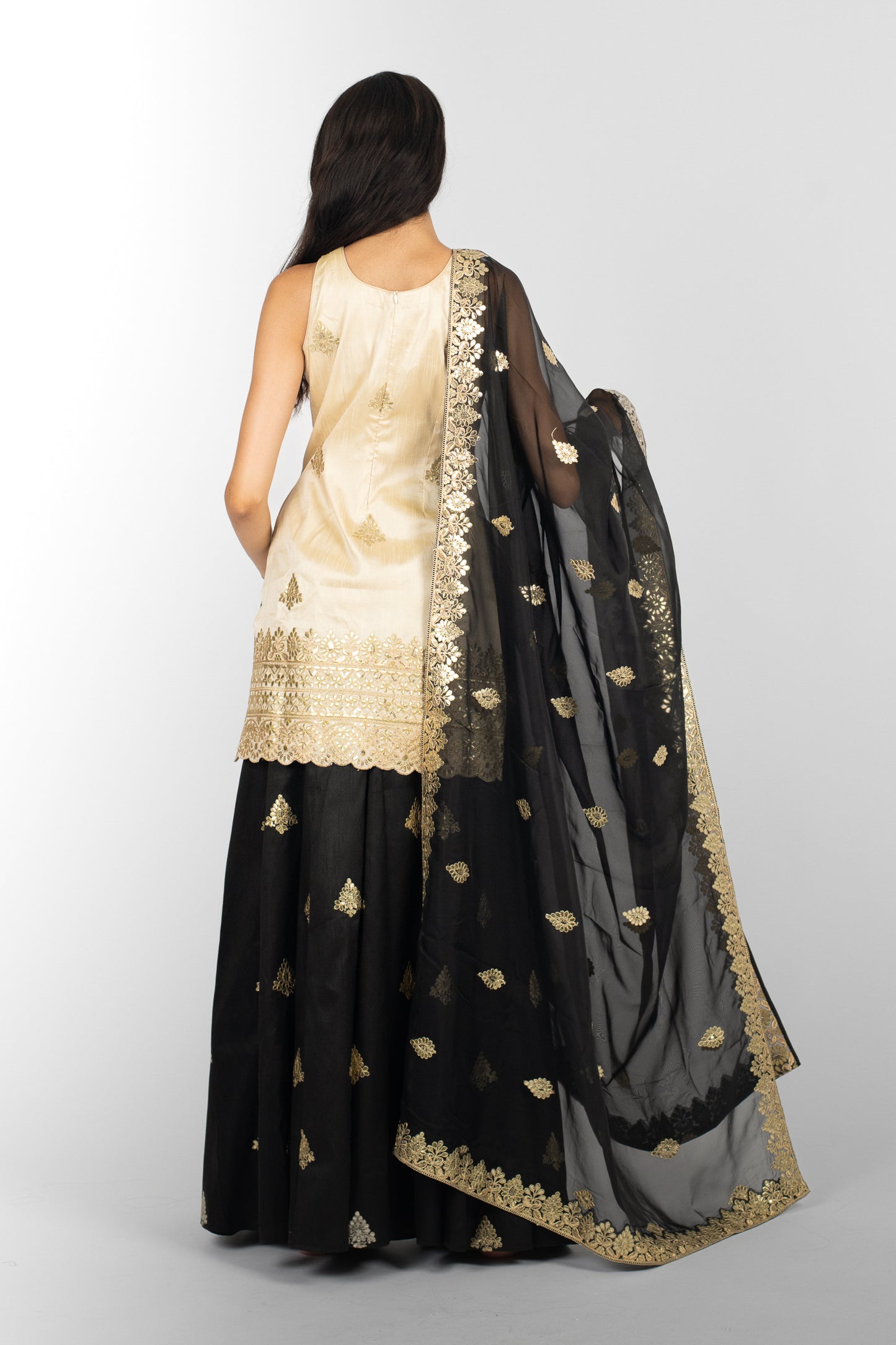 Noir Harmony Mandala Suit and Dupatta