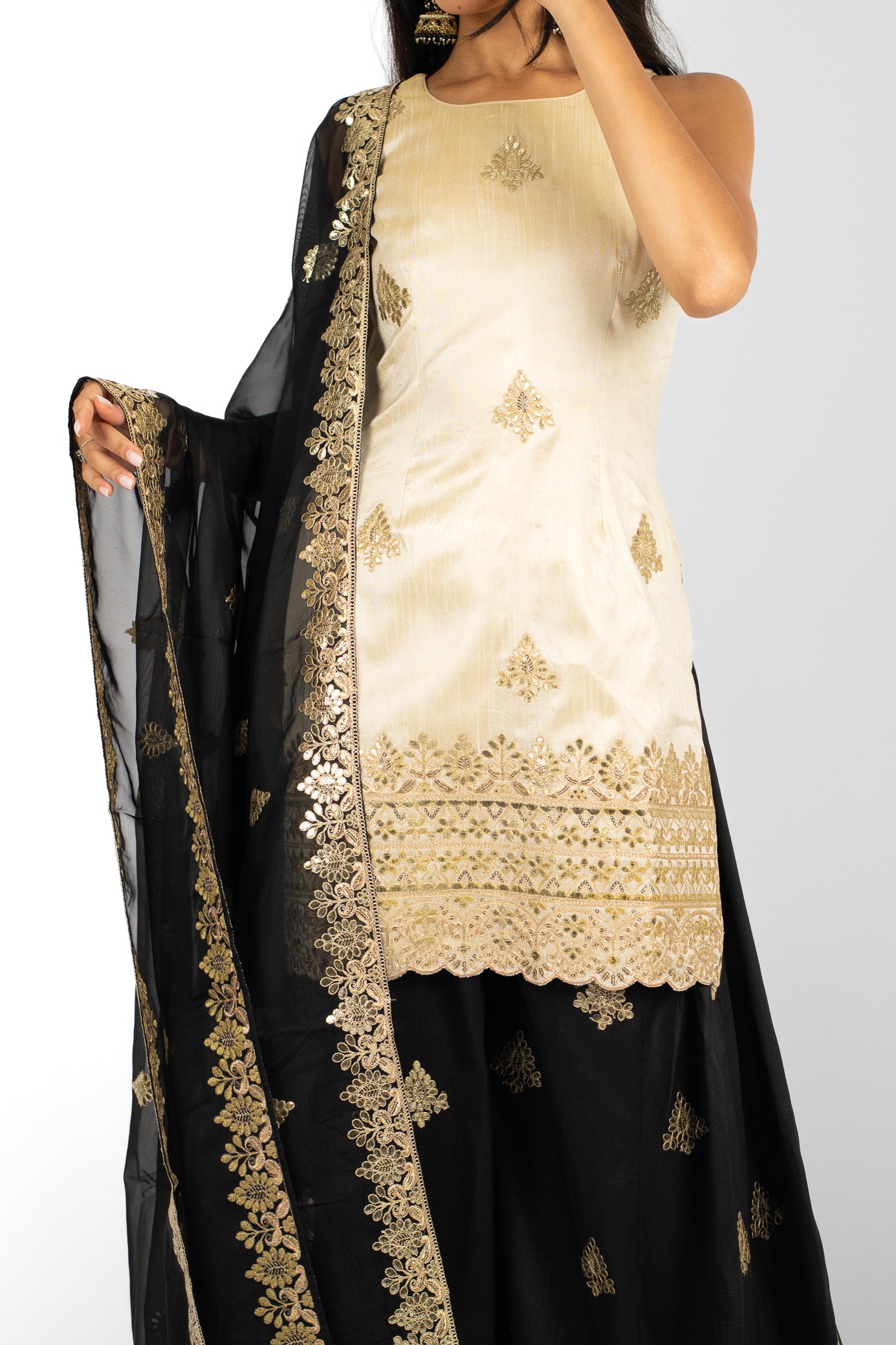 Noir Harmony Mandala Suit and Dupatta