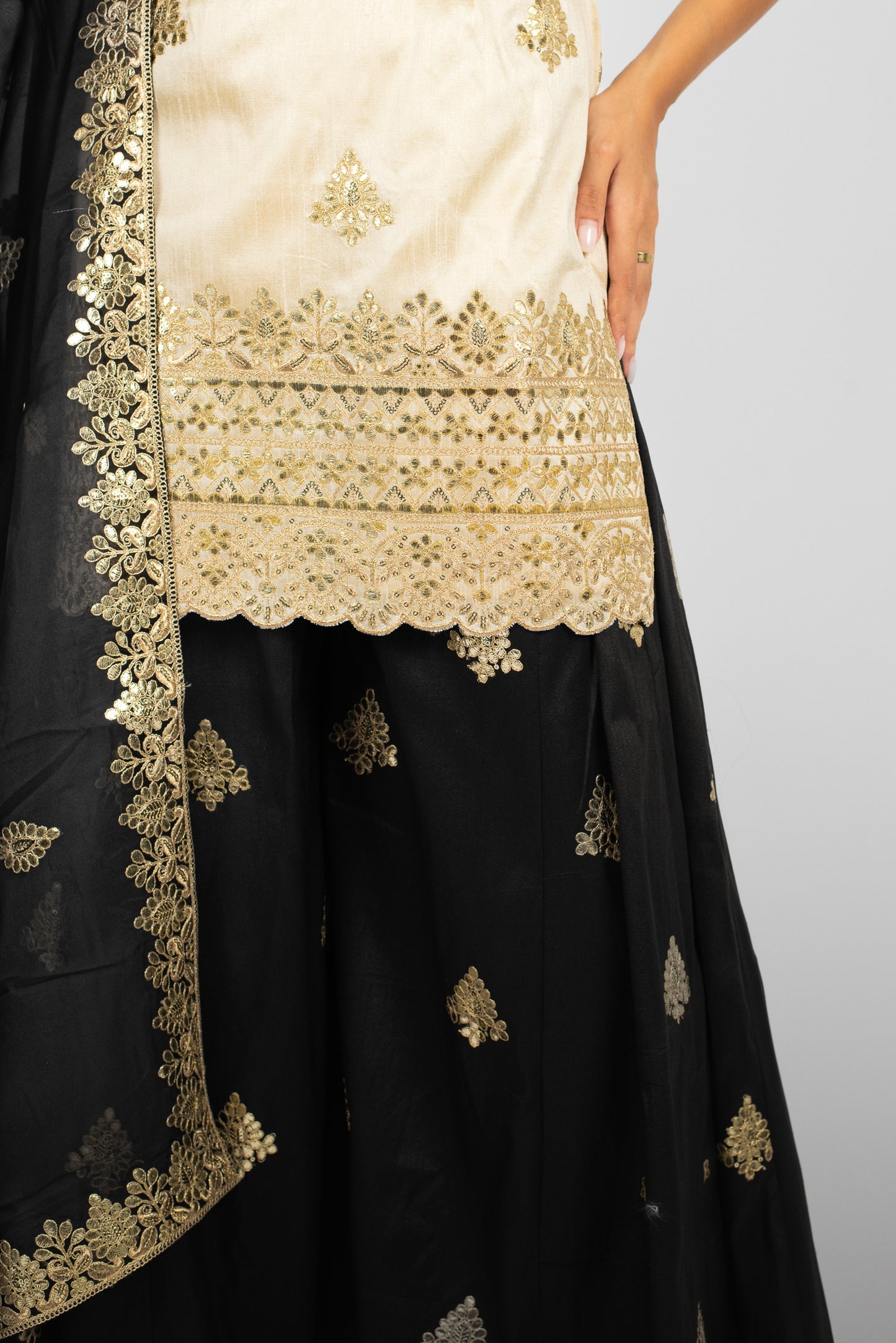 Noir Harmony Mandala Suit and Dupatta