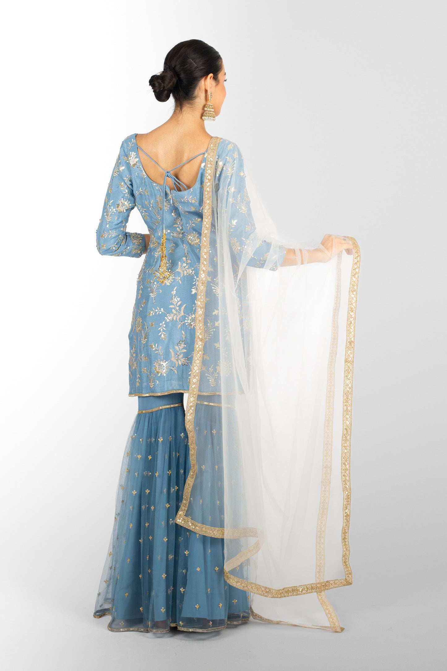 Blue Sitara Suit and Dupatta