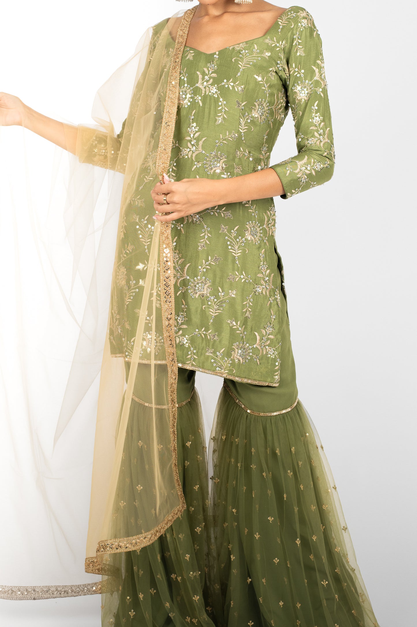 Sage Sitara Suit and Dupatta