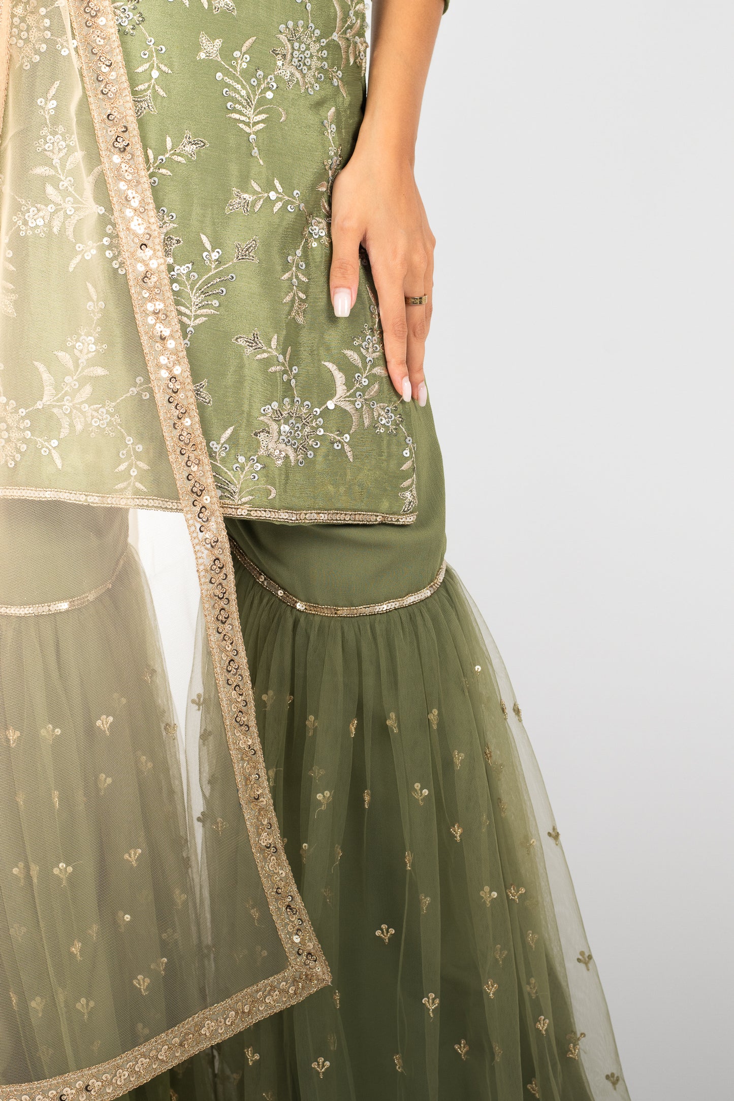 Sage Sitara Suit and Dupatta