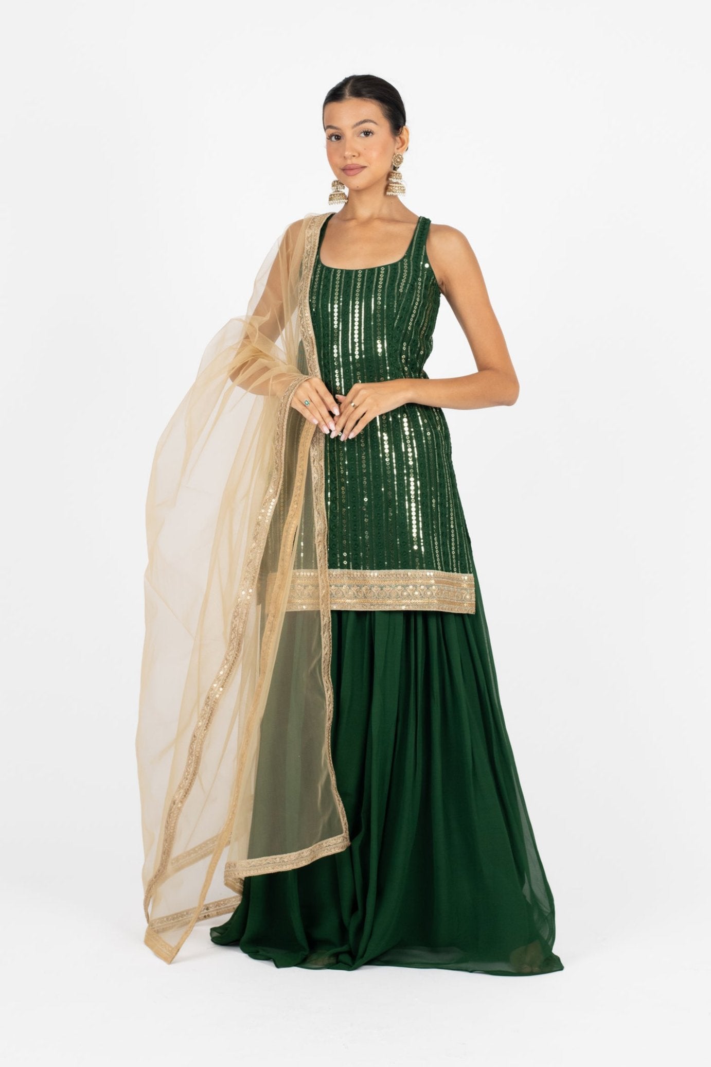 Emerald Amethyst Suit and Dupatta