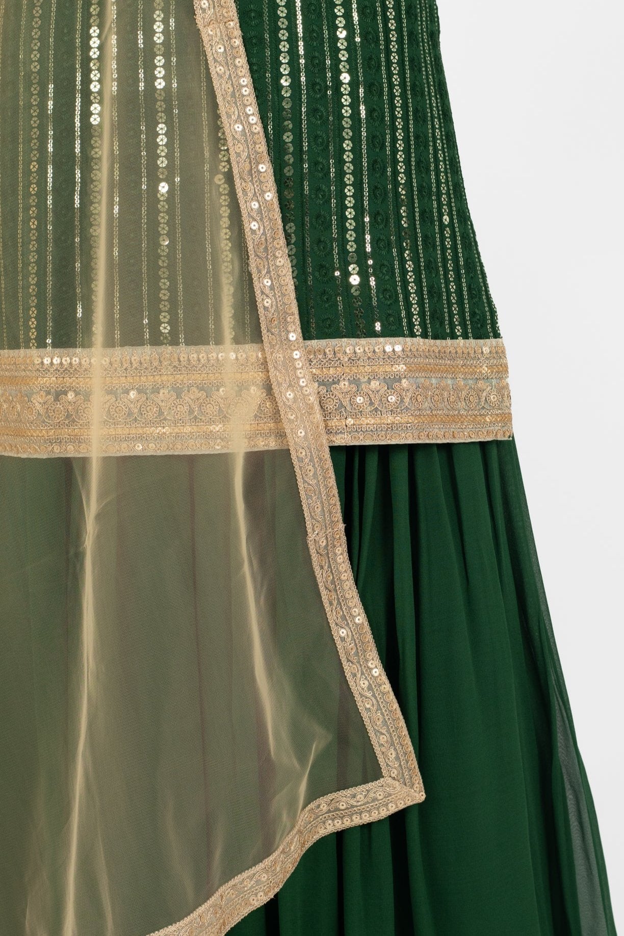 Emerald Amethyst Suit and Dupatta