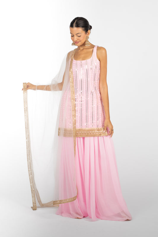 Pink Amethyst Suit and Dupatta