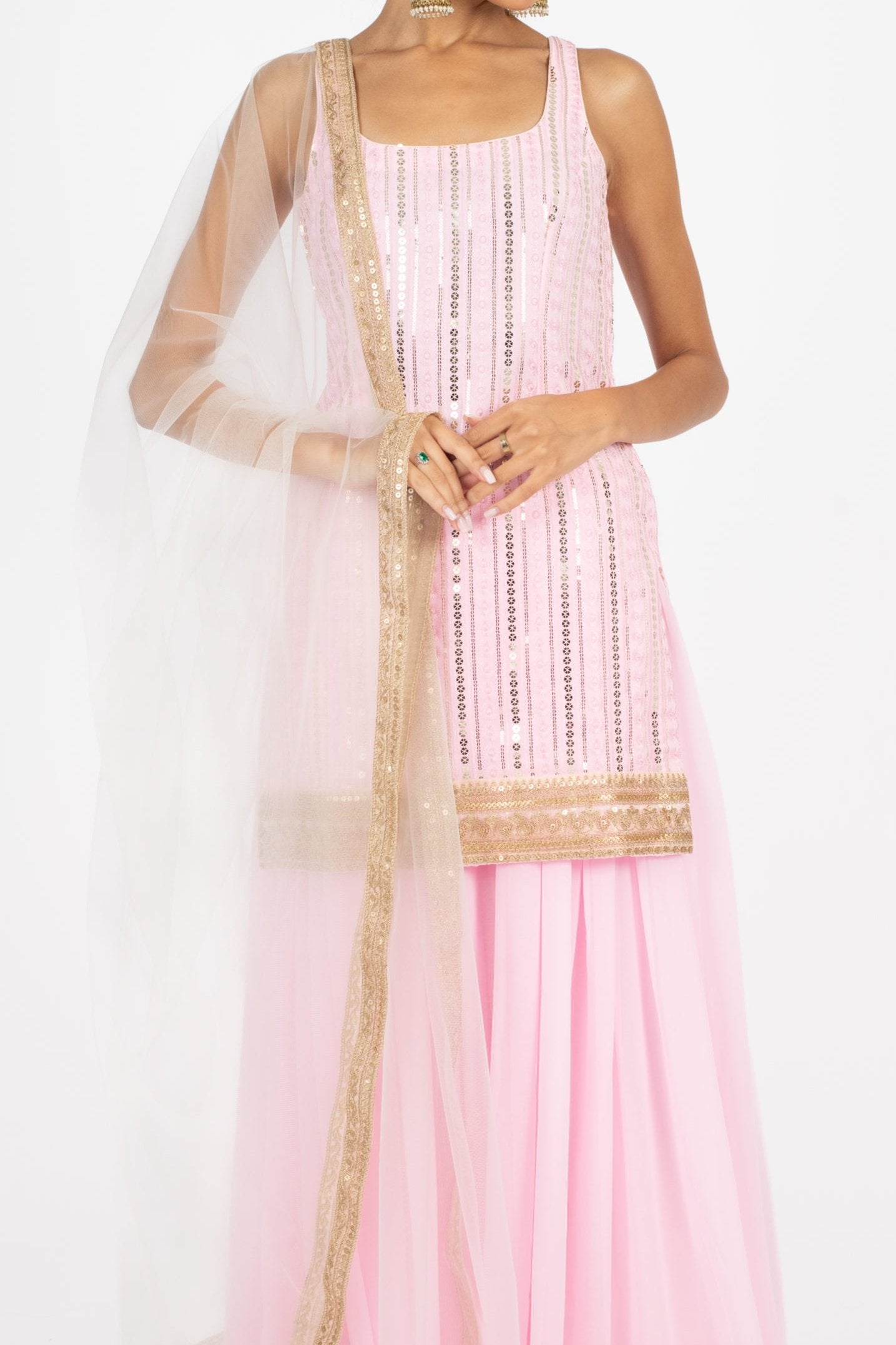 Pink Amethyst Suit and Dupatta