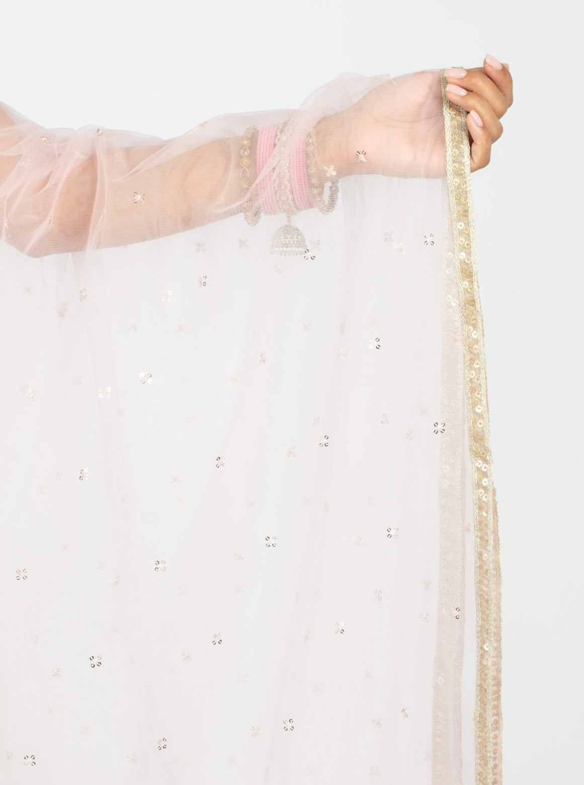 Pink Cluster Dupatta