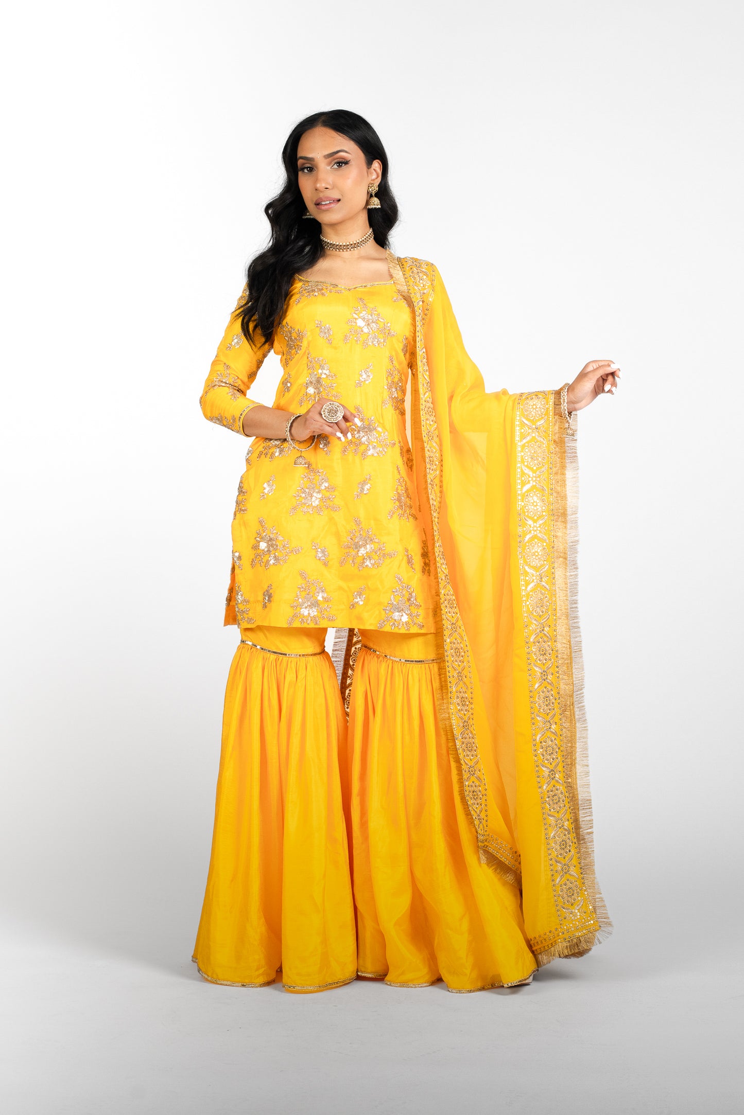 Marigold Ryna Suit and Dupatta