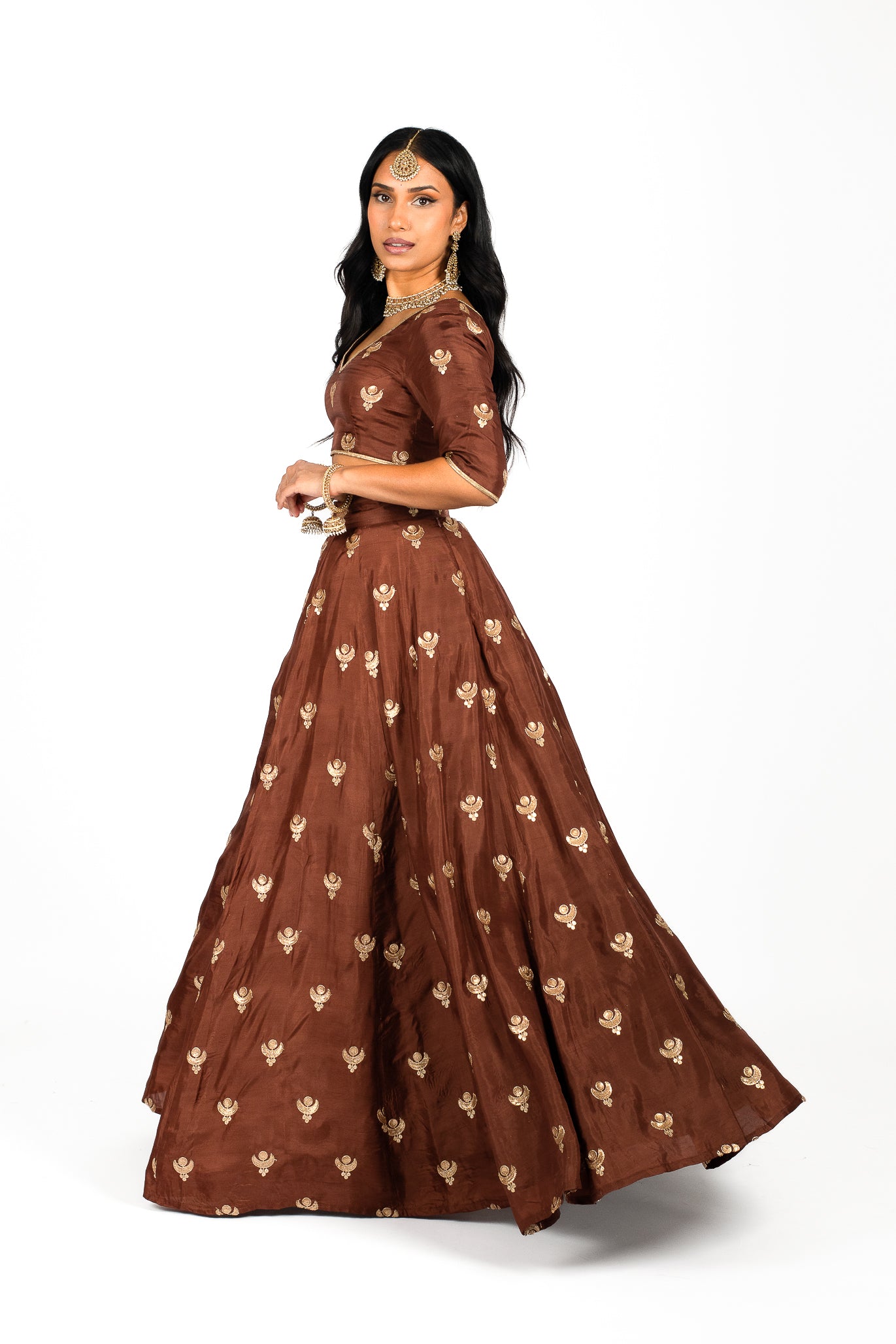 Brown Heritage Skirt