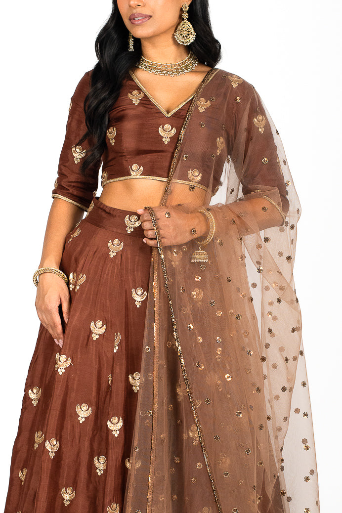 Mocha Twilight Dupatta