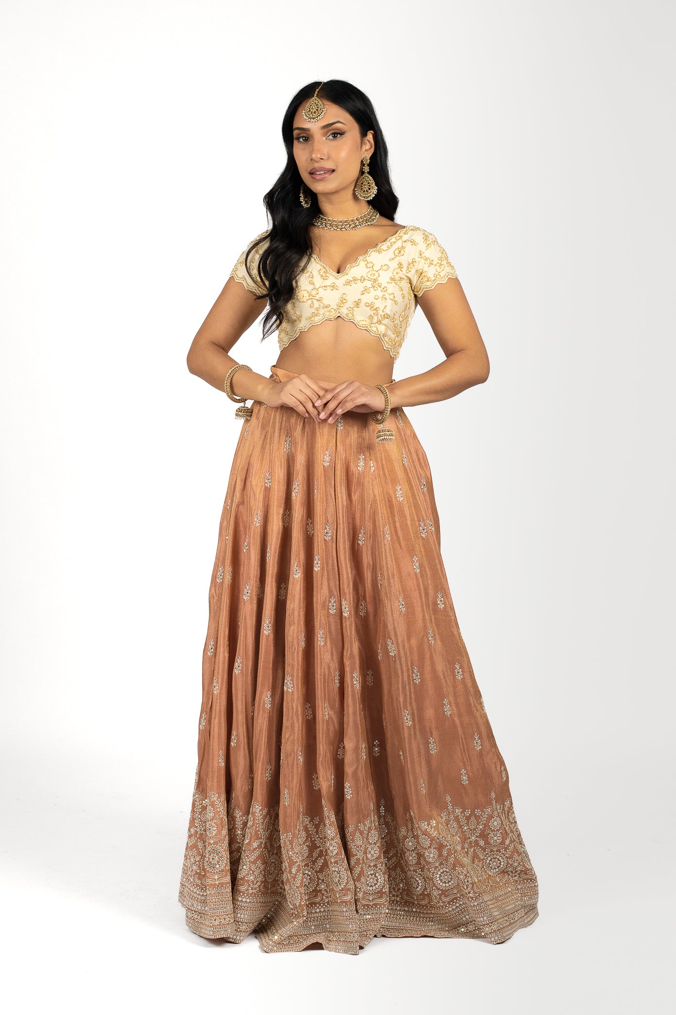 Apricot Sheen Skirt