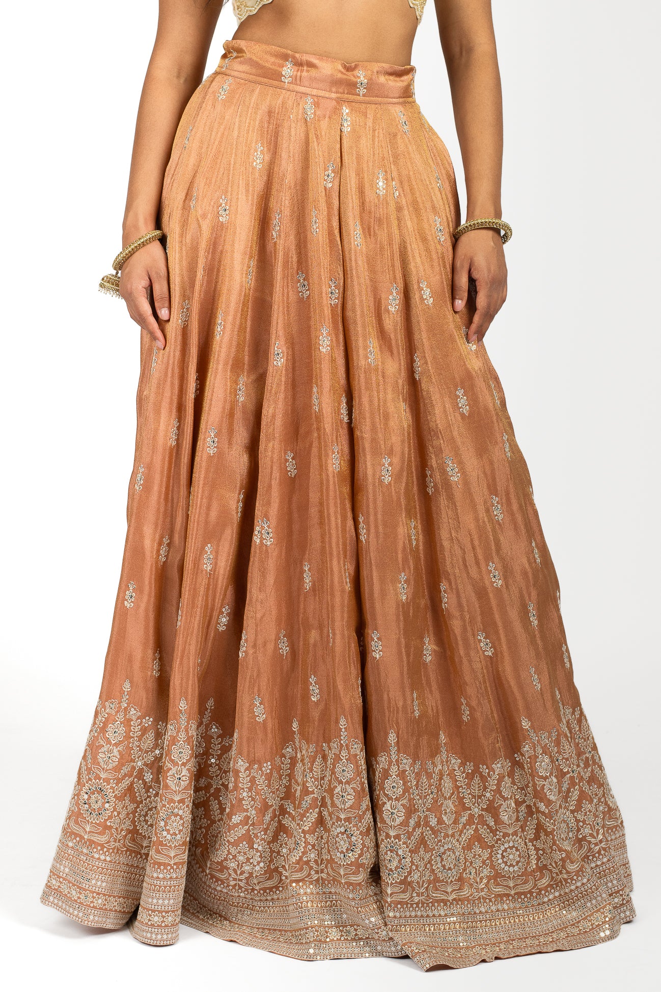 Apricot Sheen Skirt