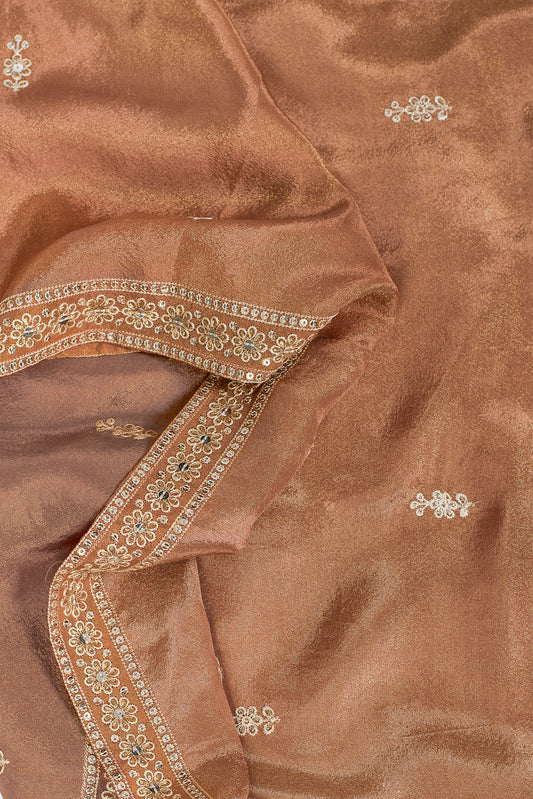 Apricot Sheen Dupatta