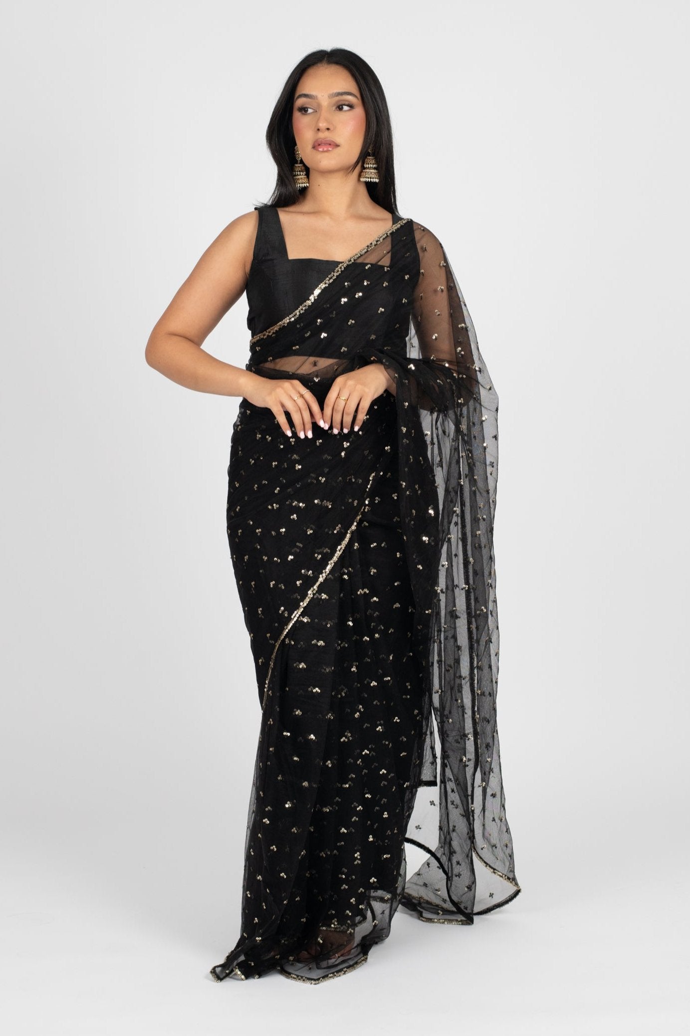 Onyx Tara Easy-Drape Saree