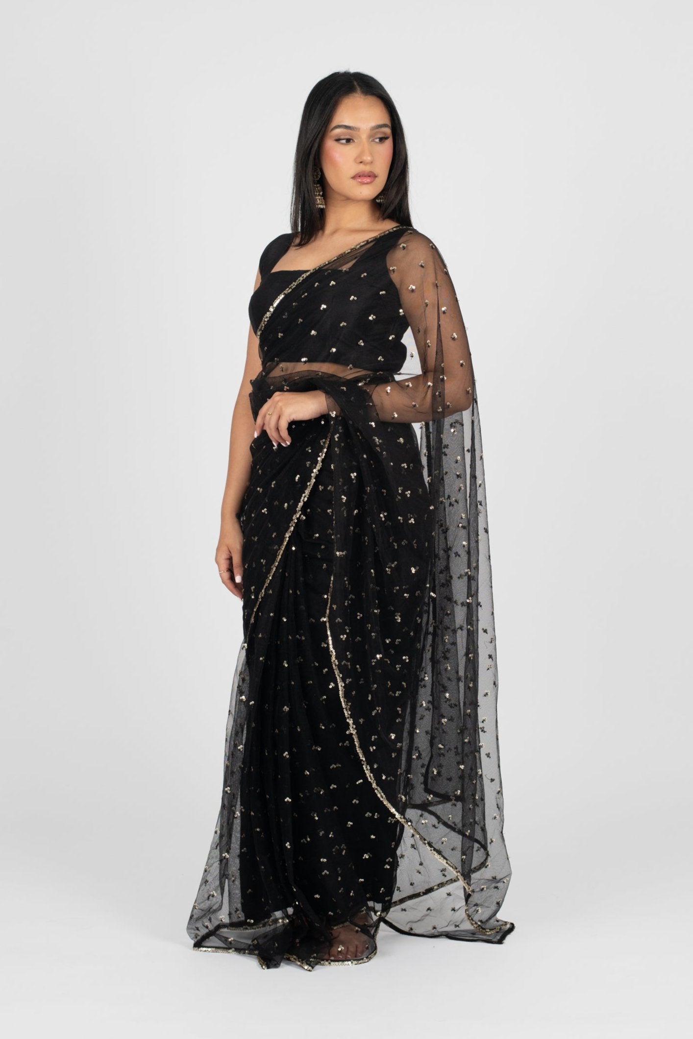 Onyx Tara Easy-Drape Saree